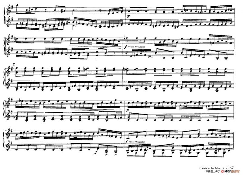 Brandenburg Concerto No.3 in G Major BWV.1048（G大调第三勃兰登堡协奏曲·四手联弹版）