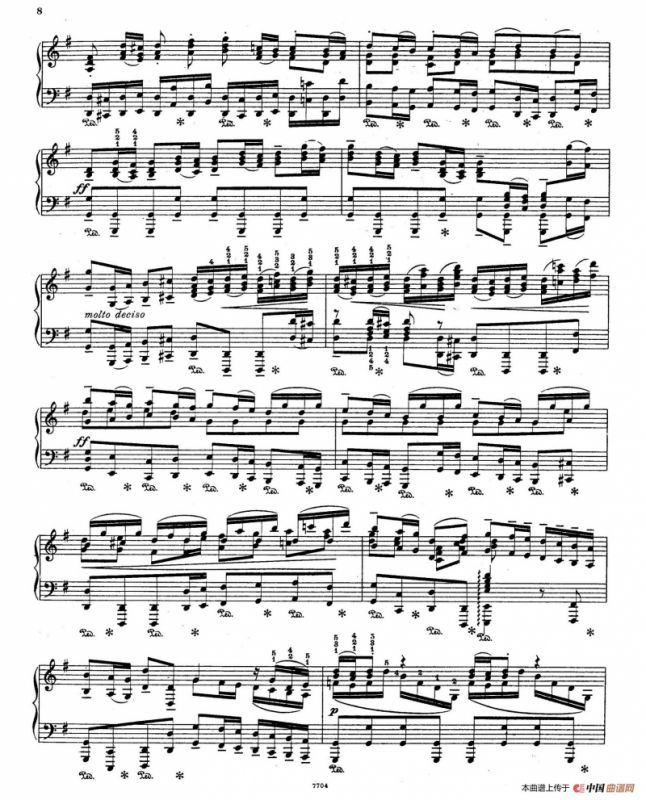 Brandenburg Concerto No.3 in G Major BWV.1048（G大调第三勃兰登堡协奏曲·钢琴独奏版）