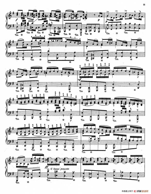 Brandenburg Concerto No.3 in G Major BWV.1048（G大调第三勃兰登堡协奏曲·钢琴独奏版）