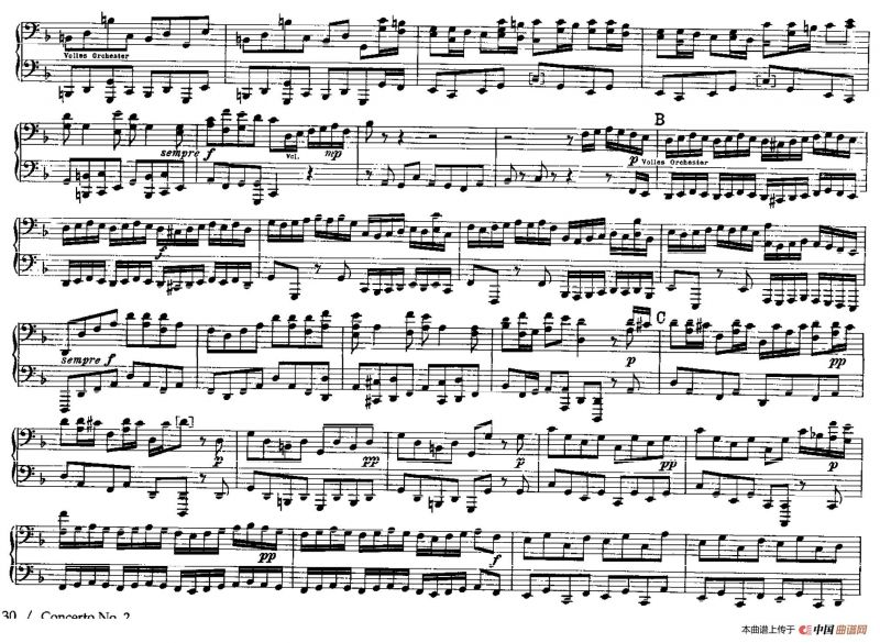 Brandenburg Concerto No.2 in F Major BWV.1047（F大调第二勃兰登堡协奏曲·四手联弹版）