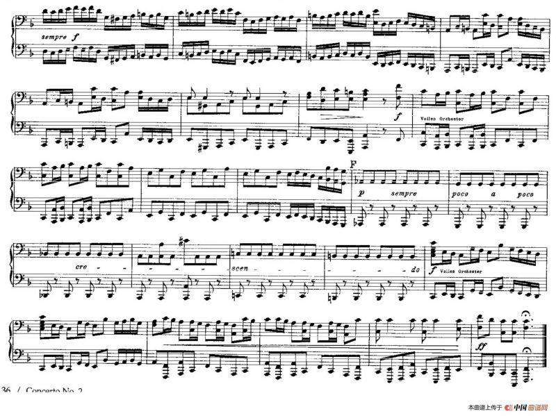 Brandenburg Concerto No.2 in F Major BWV.1047（F大调第二勃兰登堡协奏曲·四手联弹版）