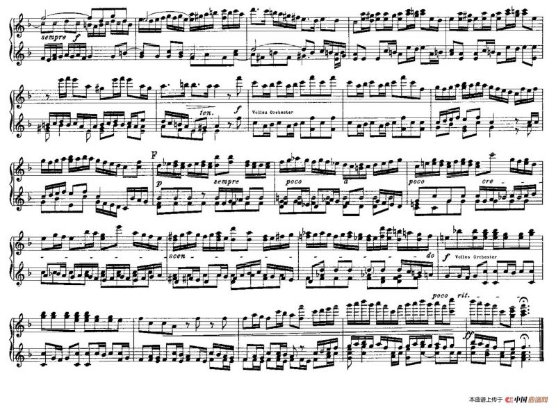 Brandenburg Concerto No.2 in F Major BWV.1047（F大调第二勃兰登堡协奏曲·四手联弹版）