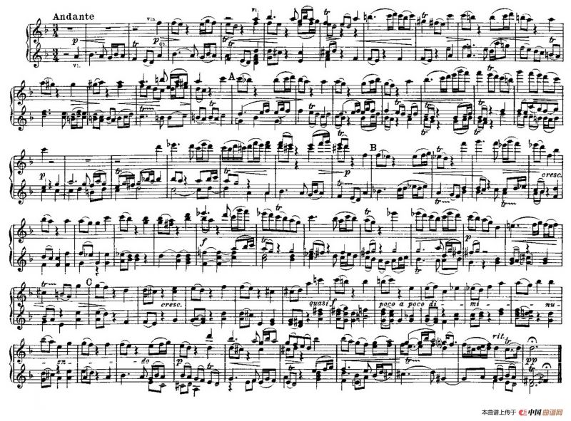 Brandenburg Concerto No.2 in F Major BWV.1047（F大调第二勃兰登堡协奏曲·四手联弹版）