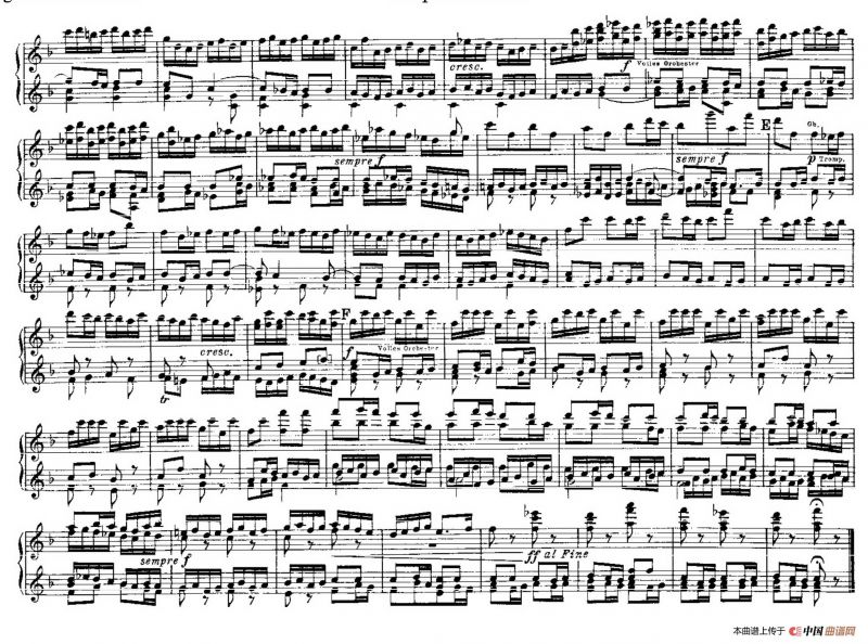 Brandenburg Concerto No.2 in F Major BWV.1047（F大调第二勃兰登堡协奏曲·四手联弹版）