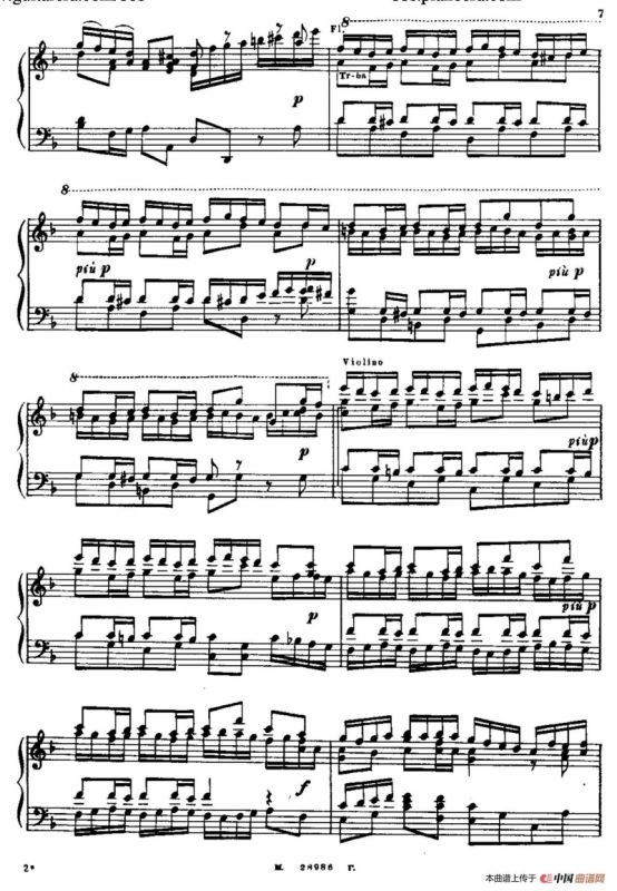 Brandenburg Concerto No.2 in F Major BWV.1047（F大调第二勃兰登堡协奏曲·钢琴独奏版）