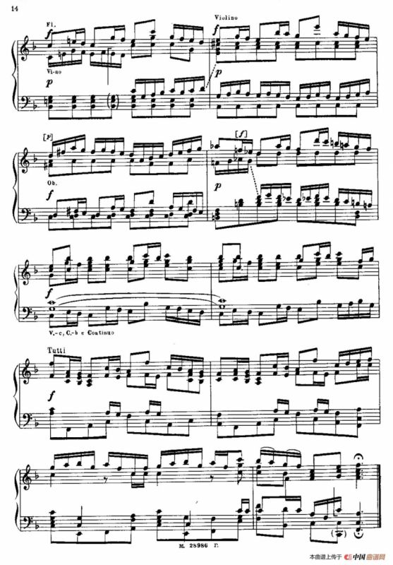 Brandenburg Concerto No.2 in F Major BWV.1047（F大调第二勃兰登堡协奏曲·钢琴独奏版）