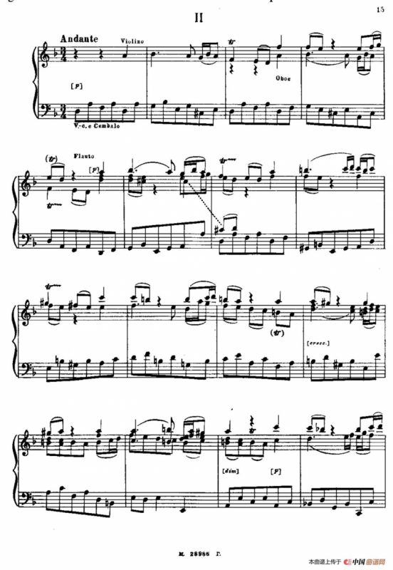 Brandenburg Concerto No.2 in F Major BWV.1047（F大调第二勃兰登堡协奏曲·钢琴独奏版）
