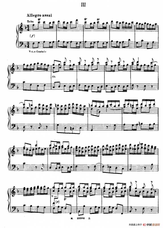 Brandenburg Concerto No.2 in F Major BWV.1047（F大调第二勃兰登堡协奏曲·钢琴独奏版）