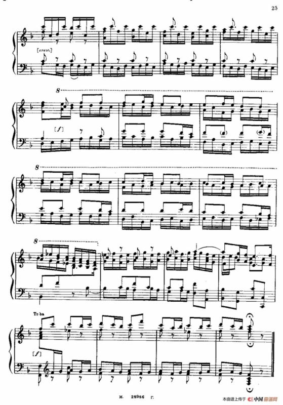 Brandenburg Concerto No.2 in F Major BWV.1047（F大调第二勃兰登堡协奏曲·钢琴独奏版）