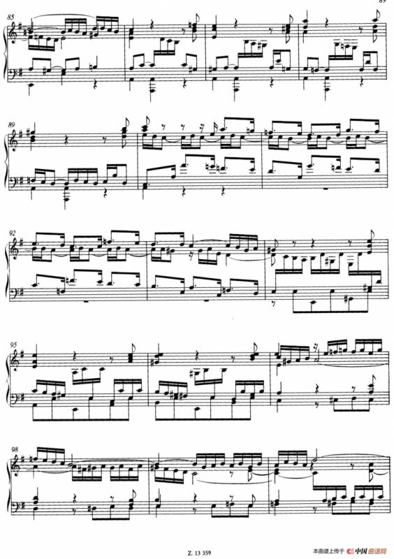 Prelude and Fugue in e Minor BWV 548（e小调前奏曲与赋格）