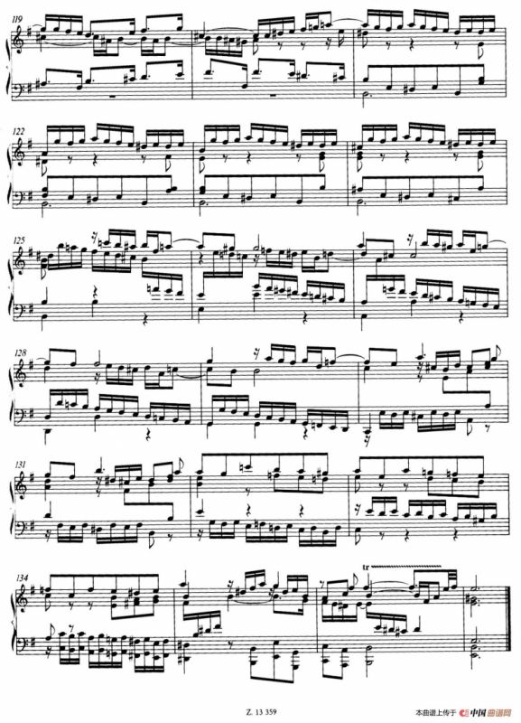 Prelude and Fugue in e Minor BWV 548（e小调前奏曲与赋格）