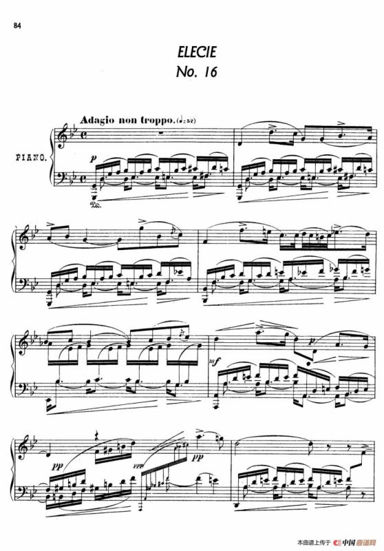 24 Characteristic Pieces Op.36（24首性格小品·16）