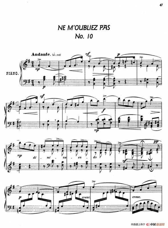 24 Characteristic Pieces Op.36（24首性格小品·10）