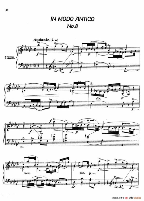 24 Characteristic Pieces Op.36（24首性格小品·8）