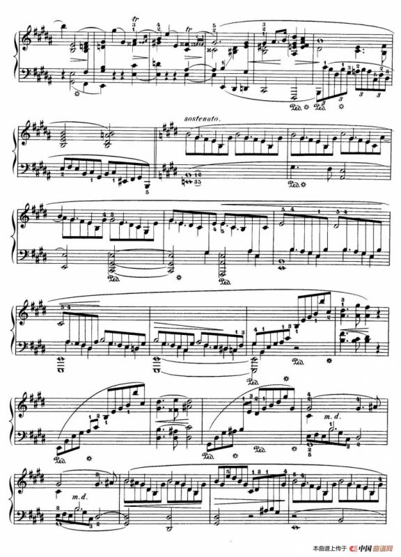 Piano Sonata No.3 in b Minor Op.58（b小调第三钢琴奏鸣曲·第三乐章）