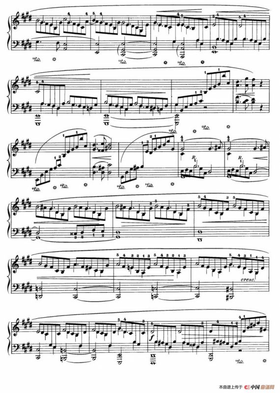 Piano Sonata No.3 in b Minor Op.58（b小调第三钢琴奏鸣曲·第三乐章）