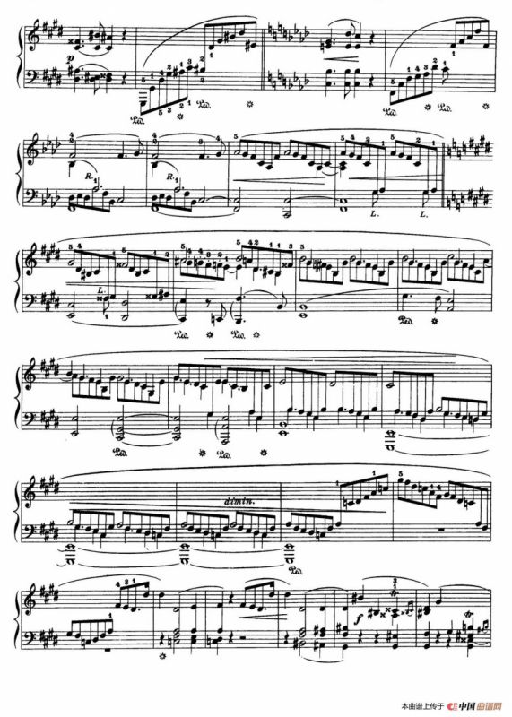 Piano Sonata No.3 in b Minor Op.58（b小调第三钢琴奏鸣曲·第三乐章）