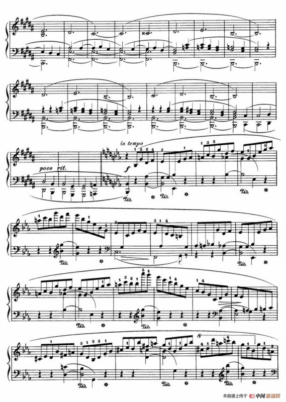 Piano Sonata No.3 in b Minor Op.58（b小调第三钢琴奏鸣曲·第二乐章）