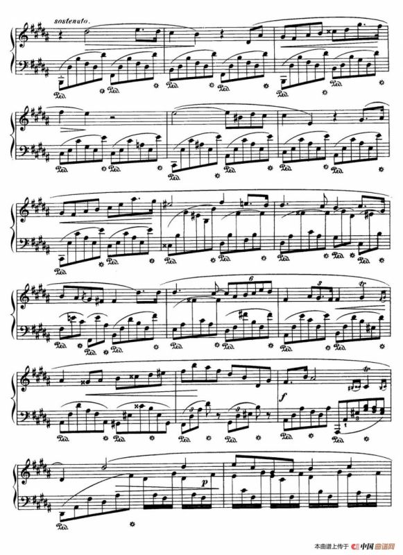 Piano Sonata No.3 in b Minor Op.58（b小调第三钢琴奏鸣曲·第一乐章）