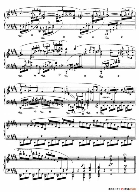 Piano Sonata No.3 in b Minor Op.58（b小调第三钢琴奏鸣曲·第一乐章）