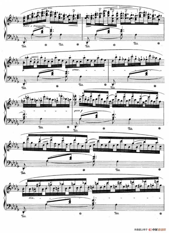 Berceuse in D-flat Major Op.57（降D大调摇篮曲）