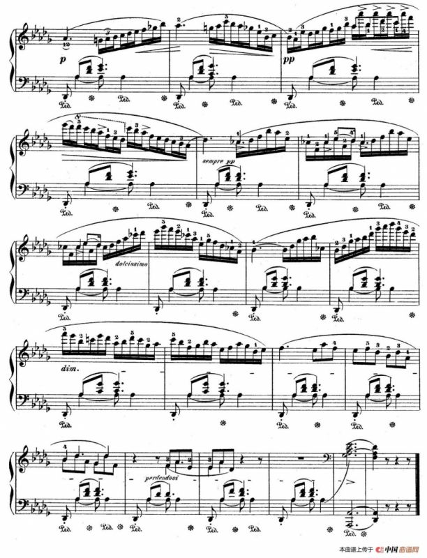 Berceuse in D-flat Major Op.57（降D大调摇篮曲）