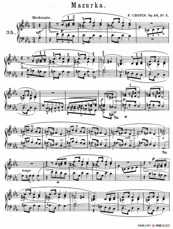 Trois Mazurkas Op.56 （3首玛祖卡舞曲·3）