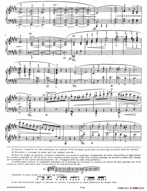 Scherzo No.4 in E Major Op.54（E大调第四谐谑曲·柯尔托教学版）