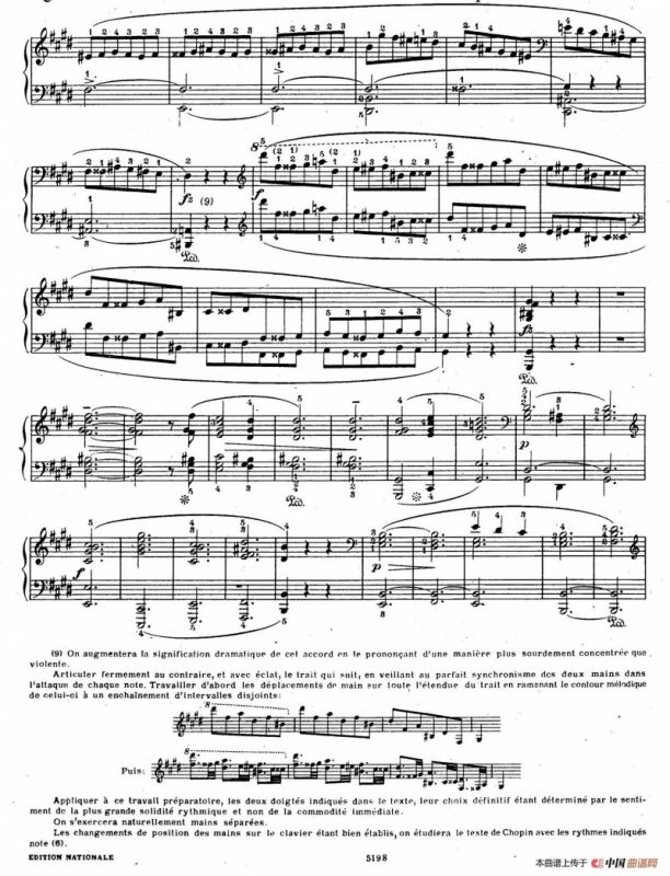 Scherzo No.4 in E Major Op.54（E大调第四谐谑曲·柯尔托教学版）