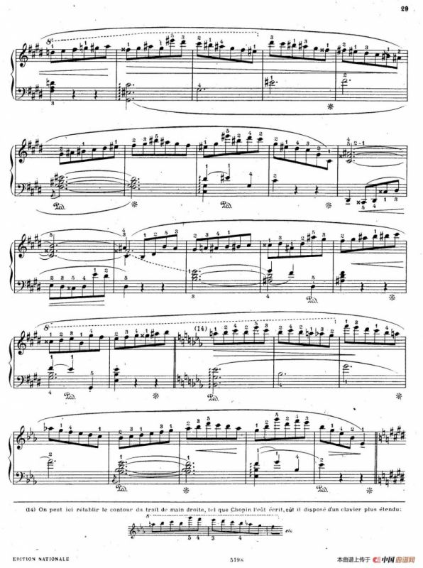 Scherzo No.4 in E Major Op.54（E大调第四谐谑曲·柯尔托教学版）