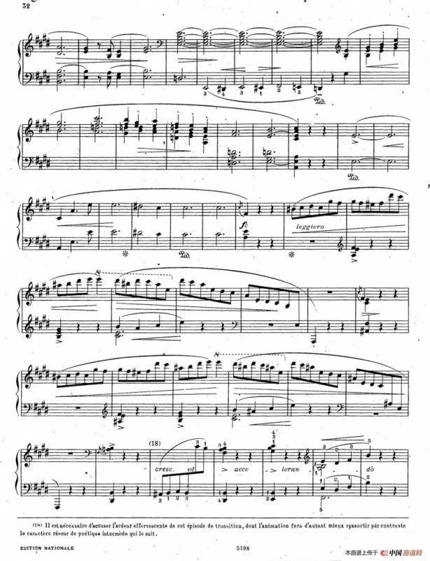 Scherzo No.4 in E Major Op.54（E大调第四谐谑曲·柯尔托教学版）