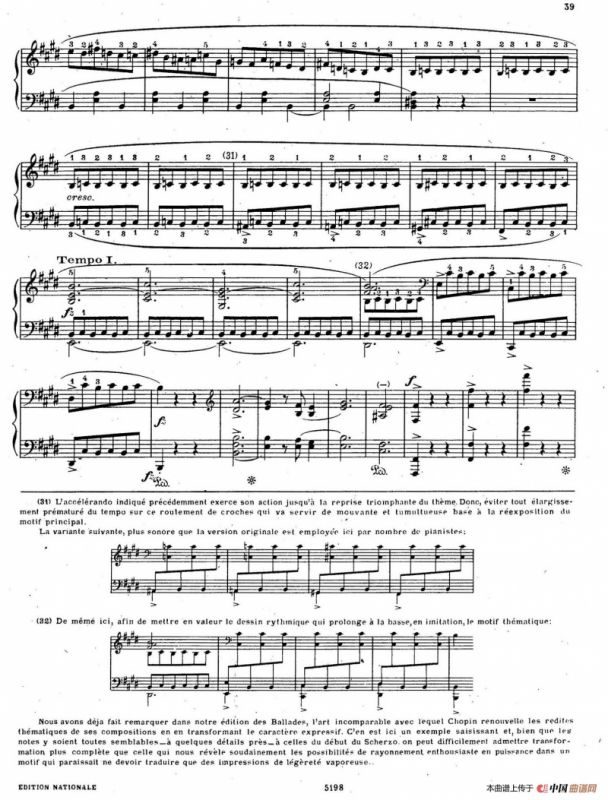 Scherzo No.4 in E Major Op.54（E大调第四谐谑曲·柯尔托教学版）