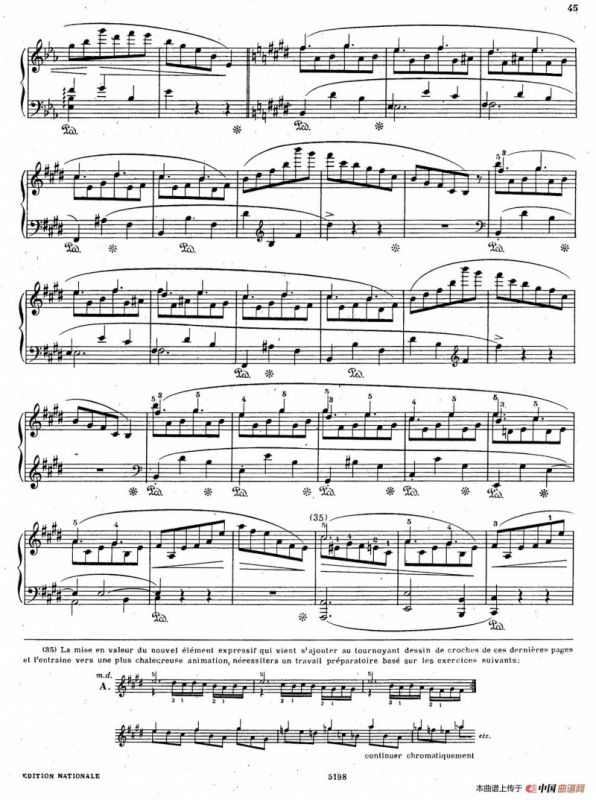 Scherzo No.4 in E Major Op.54（E大调第四谐谑曲·柯尔托教学版）