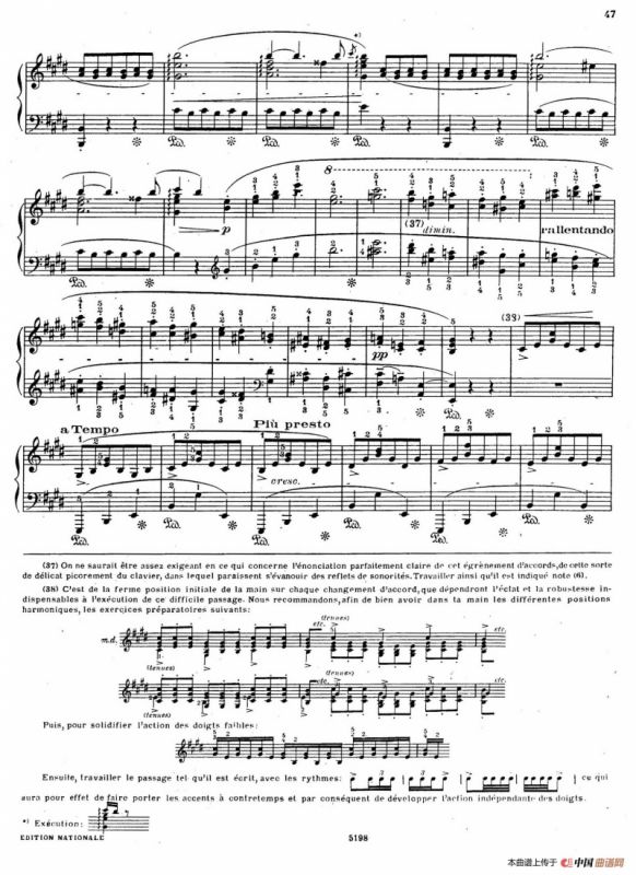 Scherzo No.4 in E Major Op.54（E大调第四谐谑曲·柯尔托教学版）