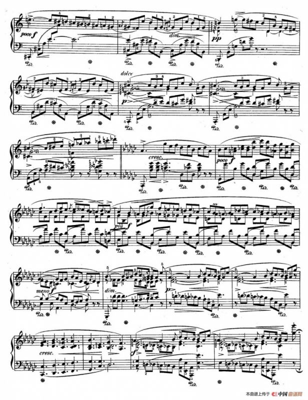 Impromptu No.3 in G-flat Major Op.51（降G大调第三即兴曲）