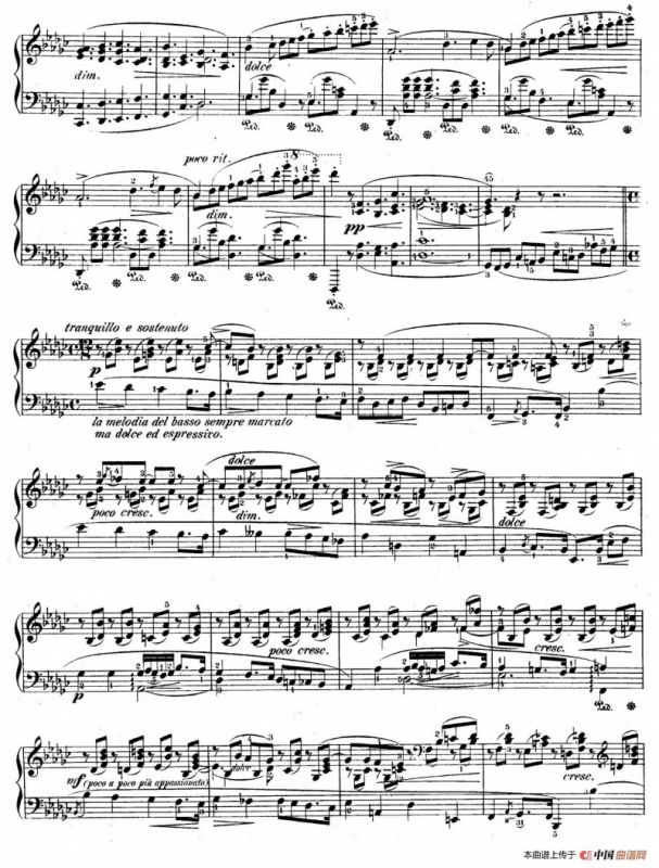 Impromptu No.3 in G-flat Major Op.51（降G大调第三即兴曲）