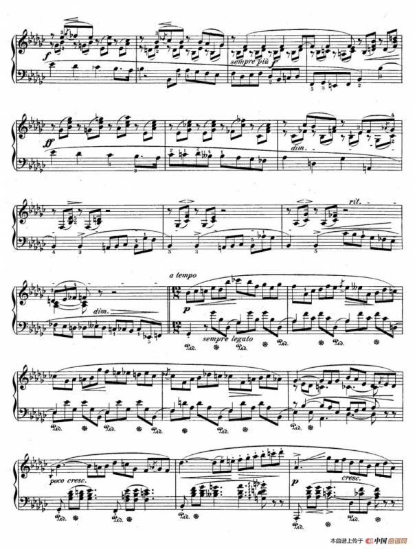 Impromptu No.3 in G-flat Major Op.51（降G大调第三即兴曲）