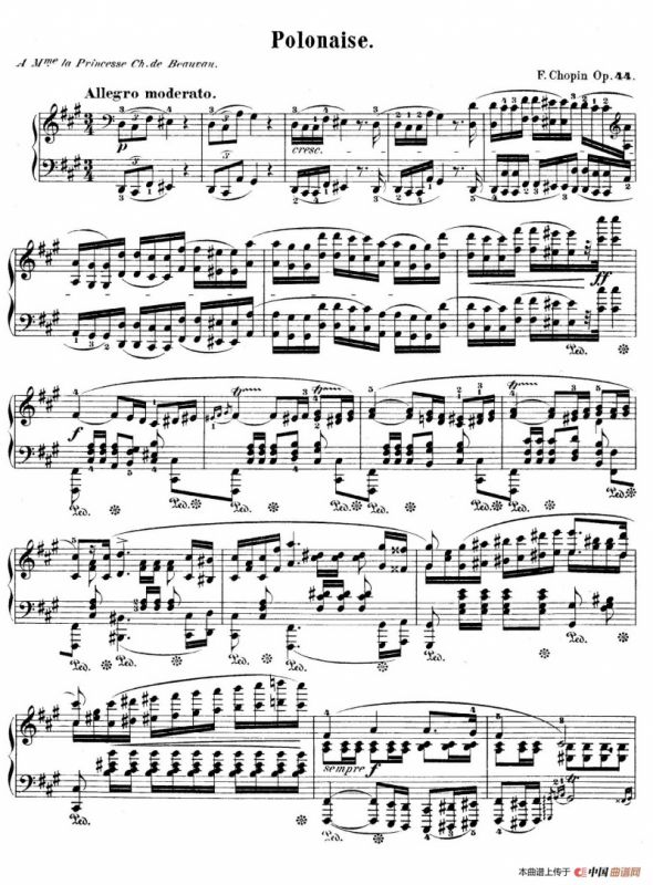 Polonaise in f-Sharp Minor Op.44（升f小调波兰舞曲）