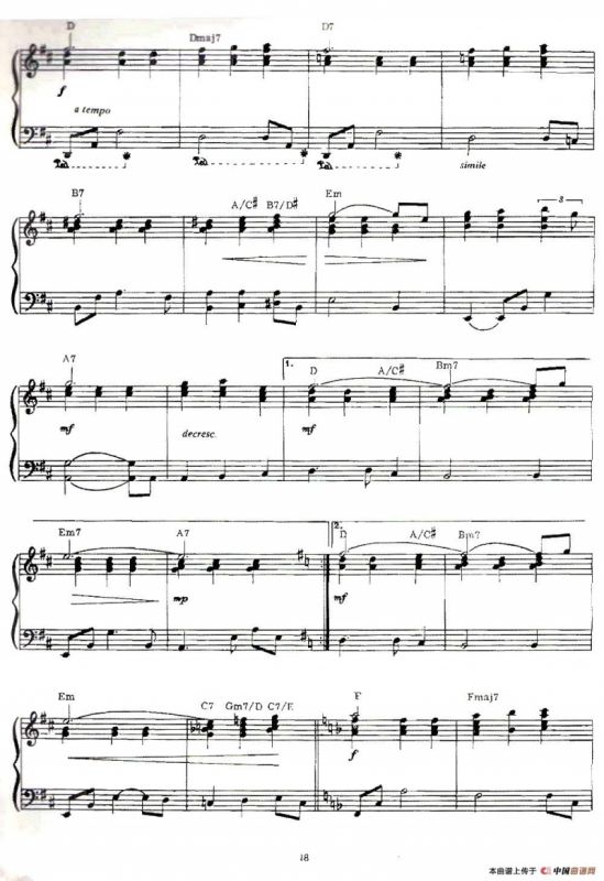 100首欧美流行歌曲钢琴独奏：YOU LIGHT UP MY LIFE