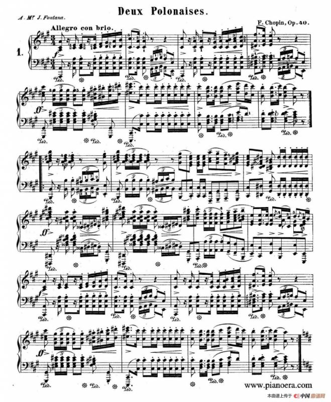 Deux Polonaises Op.40（2首波兰舞曲）
