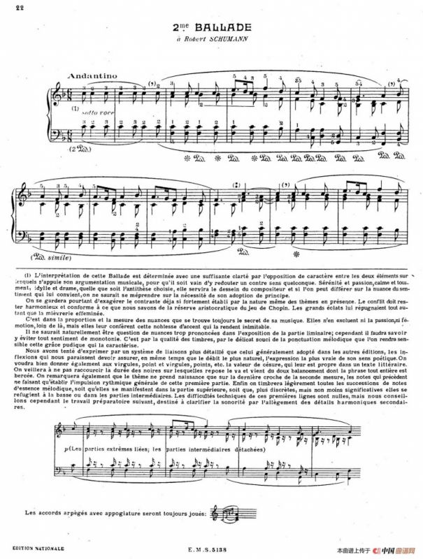 Ballade no.2 in F Major Op.38（F大调第二叙事曲）