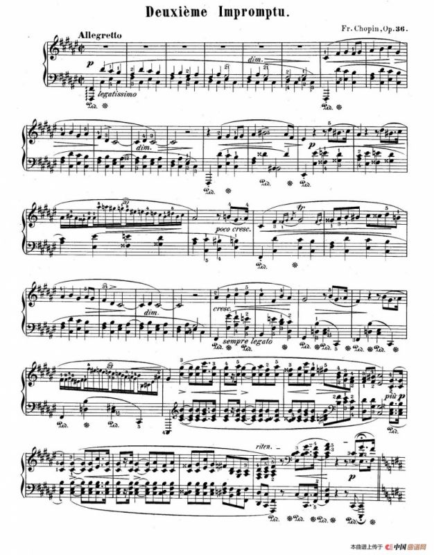 Impromptu no.2 in F-Sharp Major Op.36（升F大调第二即兴曲）