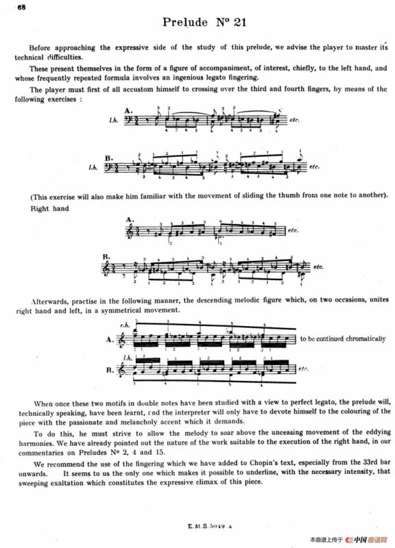 Preludes Op.28（24首前奏曲·21）