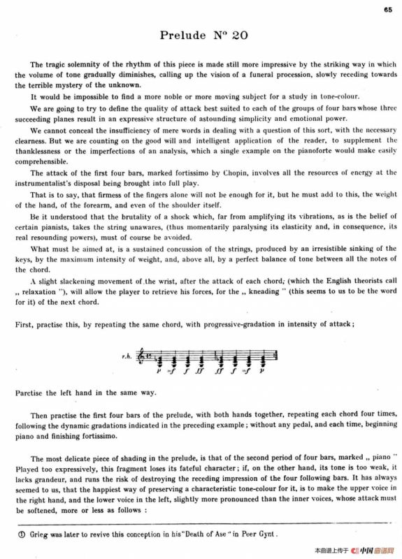 Preludes Op.28（24首前奏曲·20）