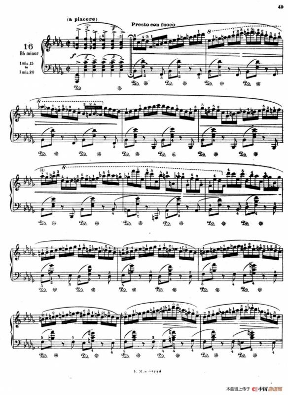 Preludes Op.28（24首前奏曲·16）