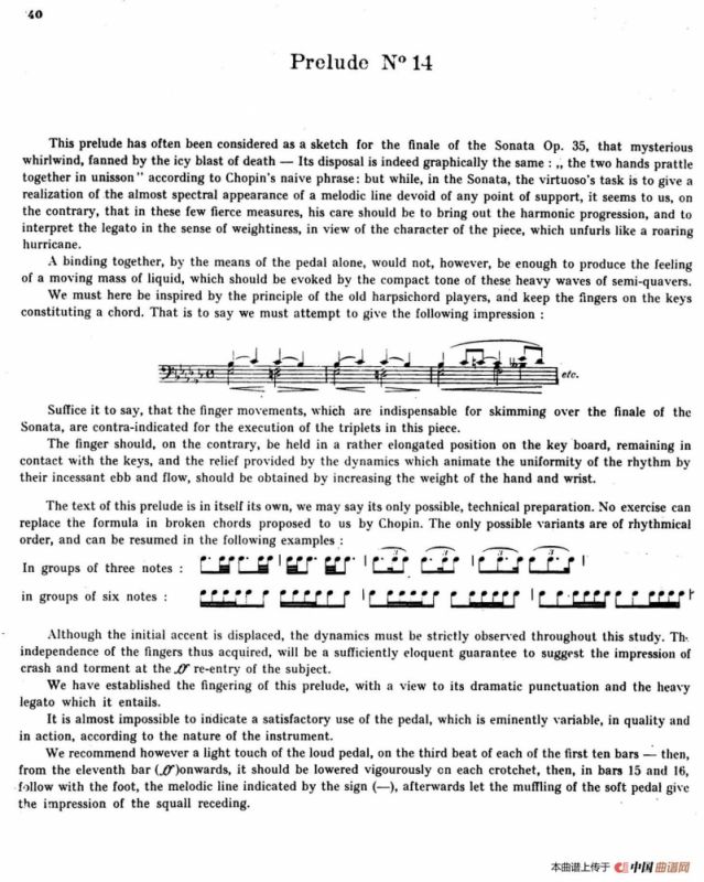 Preludes Op.28（24首前奏曲·14）