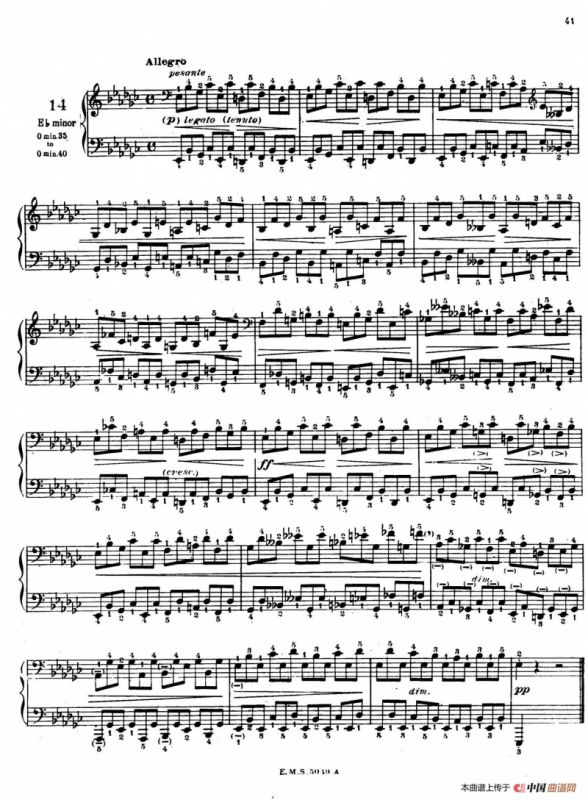Preludes Op.28（24首前奏曲·14）