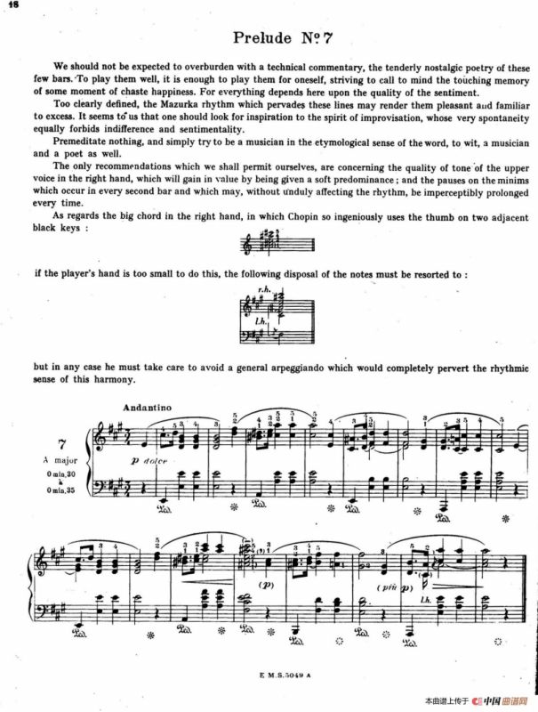 Preludes Op.28（24首前奏曲·7）