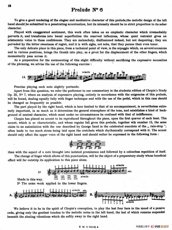 Preludes Op.28（24首前奏曲·6）