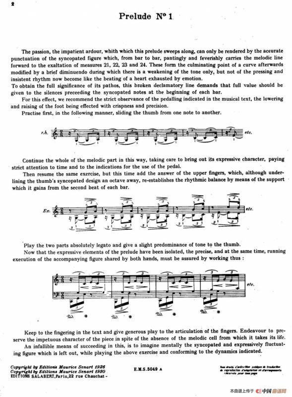 Preludes Op.28（24首前奏曲·1）